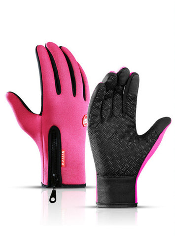 Winter Touchscreen Gloves – Waterproof, Fleece-Lined Sports Gloves for Motorcycle & Outdoor Activitie