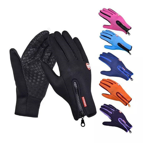 Winter Touchscreen Gloves – Waterproof, Fleece-Lined Sports Gloves for Motorcycle & Outdoor Activitie