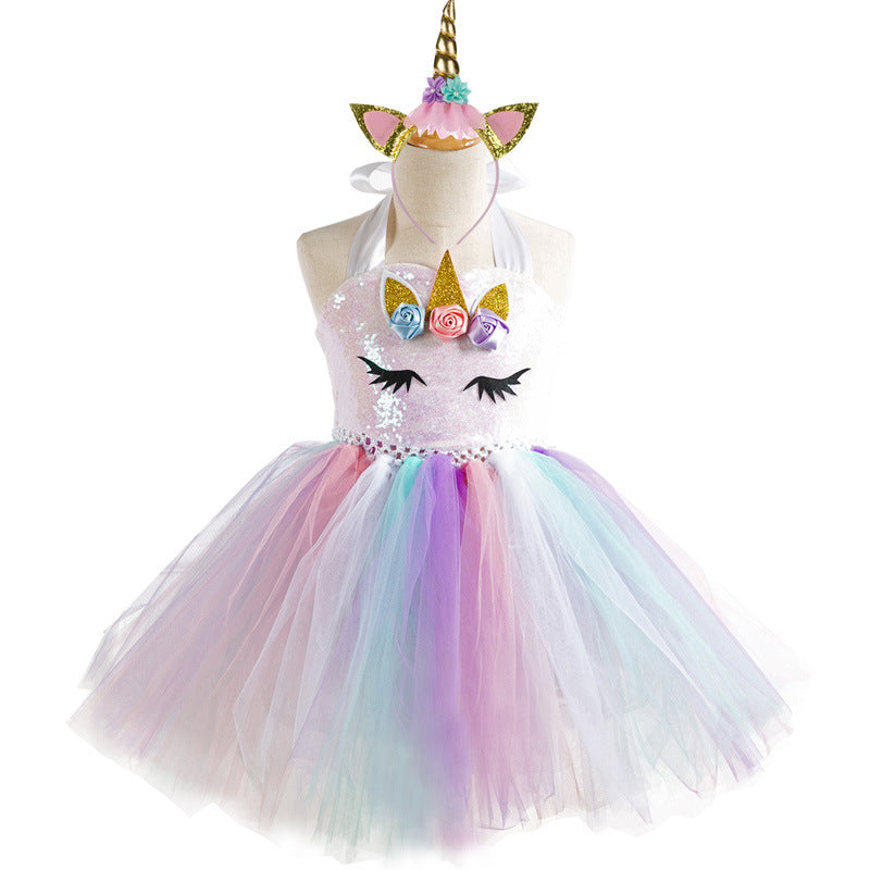 Girls' dresses unicorn