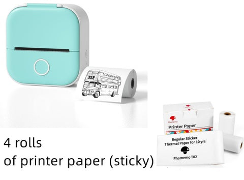 Portable Mini Thermal Label Printer – Bluetooth-Compatible Photo & Price Tag Printer for Home and Students