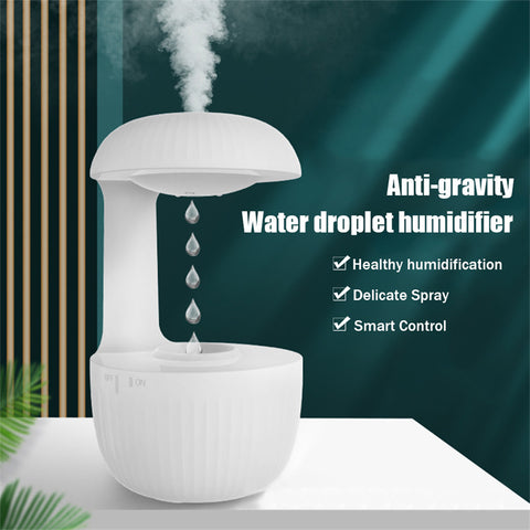 Anti-Gravity Air Humidifier – Silent Countercurrent Mist Maker with Levitating Water Drops, Cool Fogger for Relaxation & Fatigue Relief