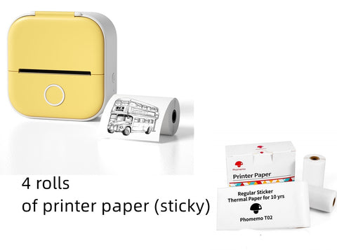 Portable Mini Thermal Label Printer – Bluetooth-Compatible Photo & Price Tag Printer for Home and Students