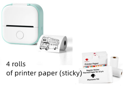 Portable Mini Thermal Label Printer – Bluetooth-Compatible Photo & Price Tag Printer for Home and Students