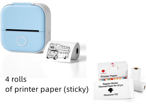 Portable Mini Thermal Label Printer – Bluetooth-Compatible Photo & Price Tag Printer for Home and Students