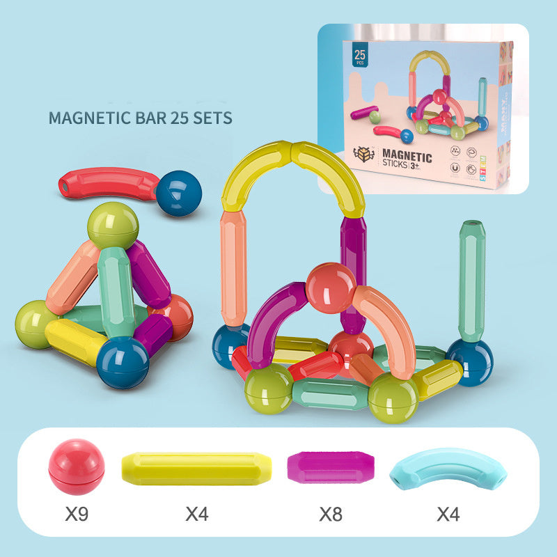 Magnetic Building Blocks Set for KidsBaby Magnetic Building Blocks – Magnetic Stick Game for Kids, Creative Toy Bricks Set for Children