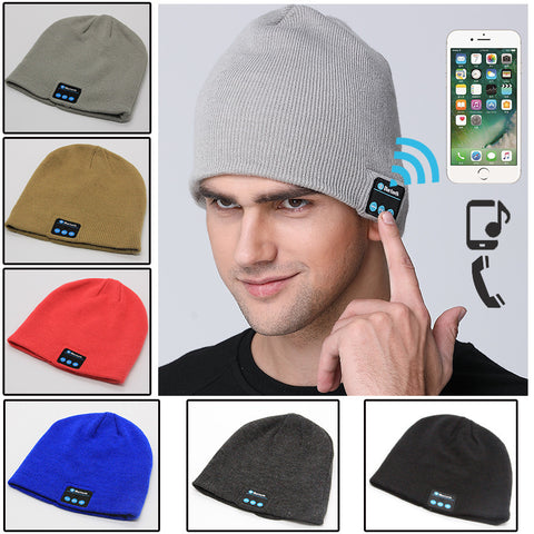 European and American Outdoor Wireless Headset Knitted Hat – Multifunctional Music Beanie