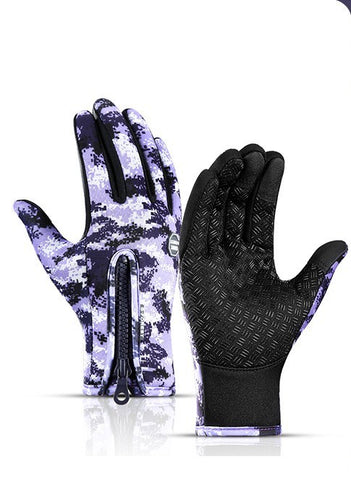 Winter Touchscreen Gloves – Waterproof, Fleece-Lined Sports Gloves for Motorcycle & Outdoor Activitie