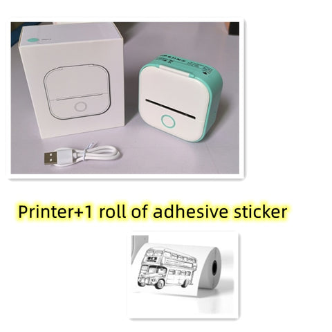 Portable Mini Thermal Label Printer – Bluetooth-Compatible Photo & Price Tag Printer for Home and Students